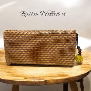 Handwoven Rattan Wallets